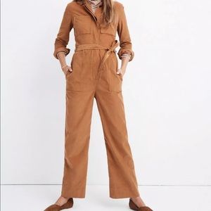 Madewell corduroy belted jumpsuit size 0